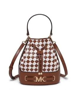 Tas Michael Kors Reed Med Belted bucket Messenger Luggage